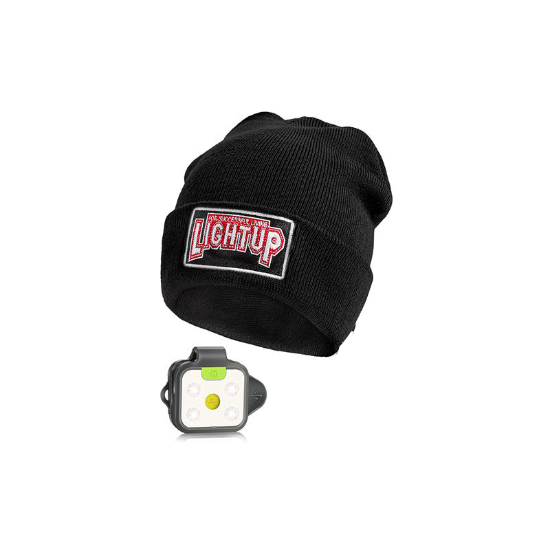 Rechargeable LED & COB Beanie Hat With Light